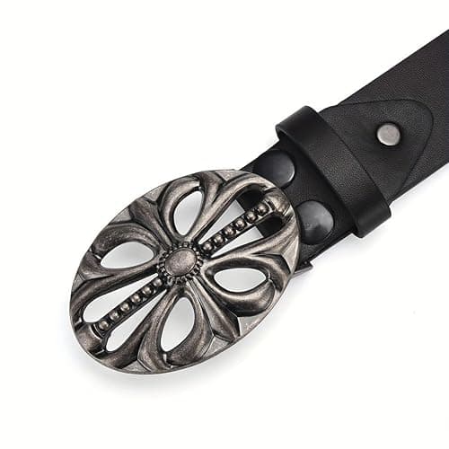 OATSBAS Men's & Women's Bohemian Style Vintage Skeleton Riveted Hip Hop Punk Rock Y2K Belt thumbnail 5
