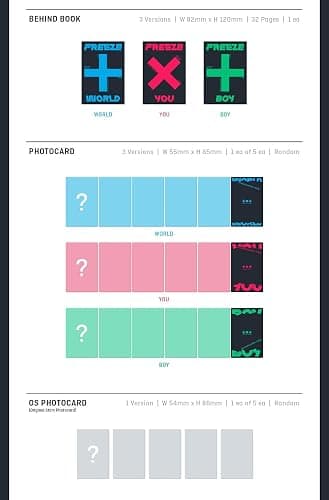 BIGHIT Ent. TXT - Chaos Chapter : Freeze Album+Extra Photocards Set (World ver.) thumbnail 4