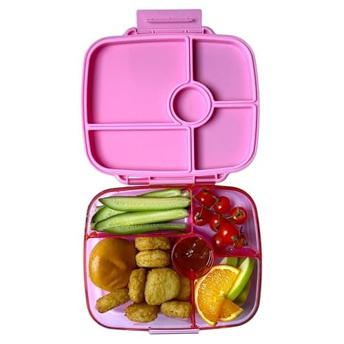 Yumbox Go Leakproof Bento Lunch Box, 5 Compartments, Sydney Pink | Deep Portioned Tray | Removable Silicone Gasket | Lightweight Design | Fits Most Lunch Bags | Food-Safe & BPA-Free thumbnail 9