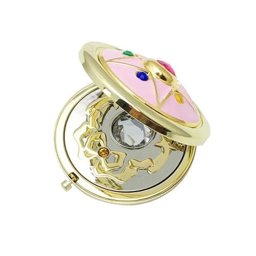 shenruifa Portable Up Mirror Japanese Cute Anime Flip Flop Portable Transformer Silver Crystal Folding (Pink) thumbnail 8