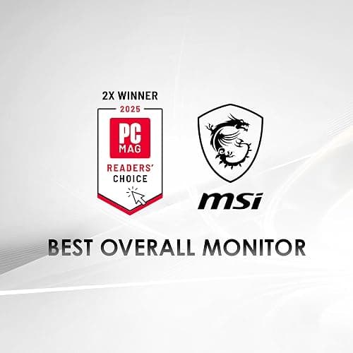 msi PRO MP241W E14V 24-inch IPS 1920 x 1080 (FHD) Office Monitor, 144Hz, Free-Sync, HDMI, DisplayPort, VESA Mountable, Tilt, Speaker, 4-Side Slim Bezel 1ms, White thumbnail 2