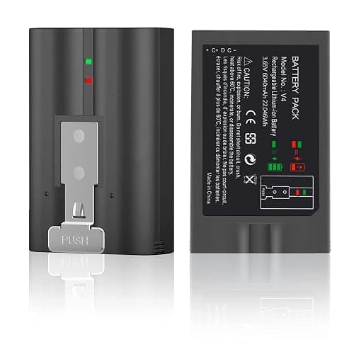 2-Pack 6040mAh Replacement Battery with Charger Station for Ring-Doorbell Camera 2/3/3 Plus/4, Spotlight and Stick Up Cam, Rechargeable Upgraded Lithium Li-ion Batteries 3.65V thumbnail 8