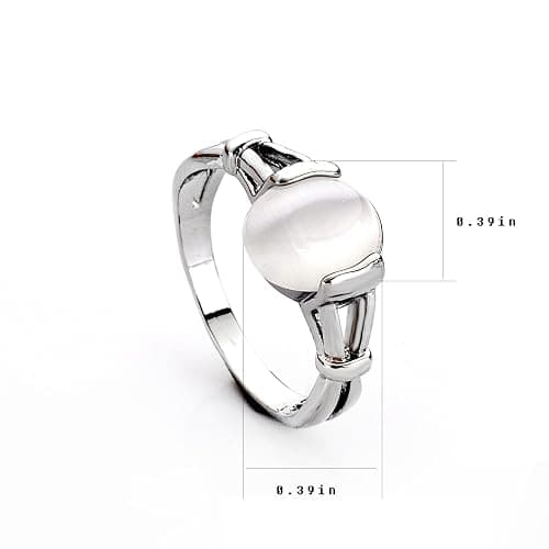 LUREME® Fashion Alloy Twilight Saga Bella Natural Cateye Stone Women's Ring (04001479) thumbnail 5