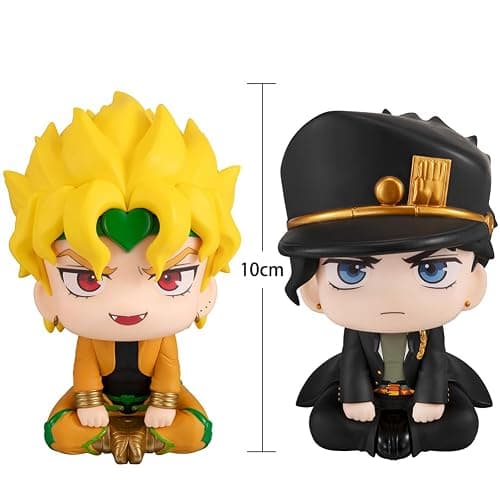 QAHEART Anime JJBA Look Up Figure Jotaro Action Figure Brando Figure Statues Anime Adventure Action Figurine Collectibles 3.94IN thumbnail 3