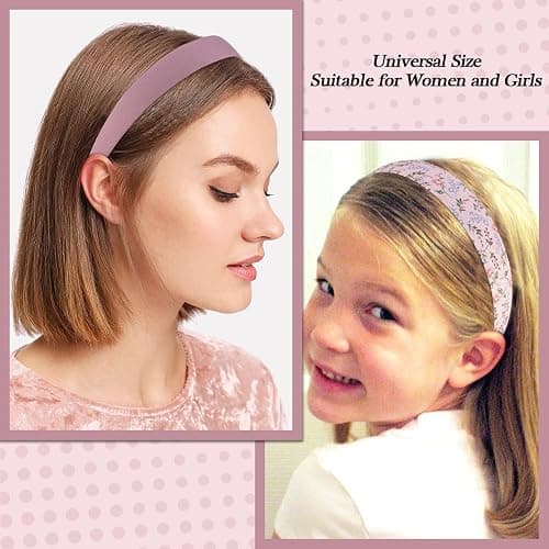 AHONEY 7 Pack Pink Headbands for Girls Women Headbands Trendy Non Slip Hairbands Cute Croquett Hair Accessories Kawaii Multi-style Headband Pack (Pink) thumbnail 4