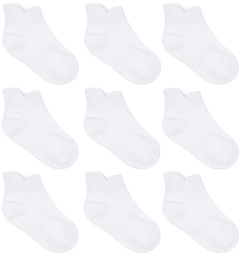 Zaples Baby Non Slip Grip Ankle Socks with Non Skid Soles for Infants Toddlers Kids Boys Girls - Image 1