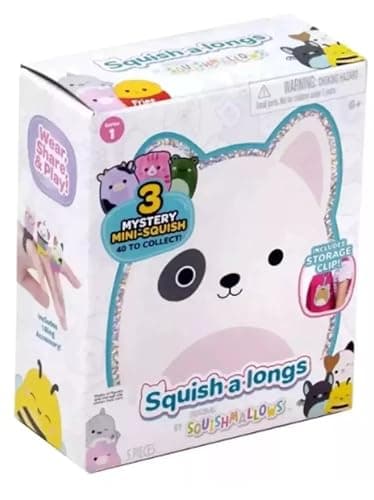Squish-a-longs Clip-A-Longs by Squishmallows -Series 1 Mystery (1 Pack Chosen at Random) - Image 1