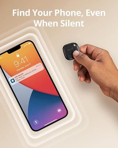 eufy Security by Anker SmartTrack Link (Black, 2-Pack), Android not Supported, Works with Apple Find My (iOS only), Key Finder, Bluetooth Tracker for Earbuds and Luggage, Phone Finder, Water Resistant thumbnail 5