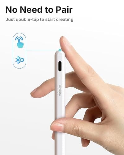 Metapen Pencil A8 V4 for iPad 2018-2025, Upgrade Magnetic Attraction, 2X Fast Charge, Low Latency Stylus Pen for iPad 11-6th Gen, Pro 12.9/11/13-inch M4, Air 3/4/5/M2/M3, Mini 5/6/7th A17 Pro thumbnail 6