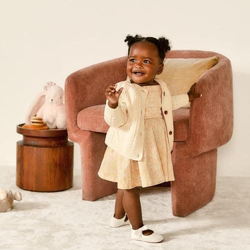 Amazon Essentials Baby-Girls Embroidered Knit Dress thumbnail 2