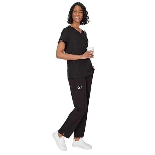 Hanes Women's Scrub Pants, Comfort Fit Healthcare Pants for Women, Moisture-Wicking Medical Scrubs thumbnail 5