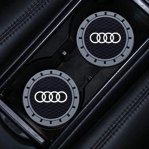 for Audi Car Cup Holder Coaster, Auto Cup Holder Insert Coaster Compatible with Audi A1 A3 RS3 A4 A5 A6 A7 RS7 A8 Q3 Q5 Q7 R8, 2PCS thumbnail 2