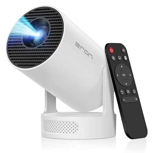 Mini Portable Projector with 4K Support, Bluetooth 5.4 WIFI6, 5watt Sound Base Speaker, 160 ANSI, Android 11, 210° Rotation , Auto Keystone Correction Video Projector HY300 ULTRA - HY300 ULTRA - Image 1