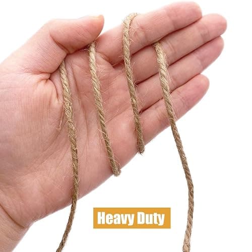 Leecogo 3mm Jute Twine 328 Feet Heavy Duty and Durable Brown Twine for Crafting, Gardening, and DIY Projects thumbnail 4
