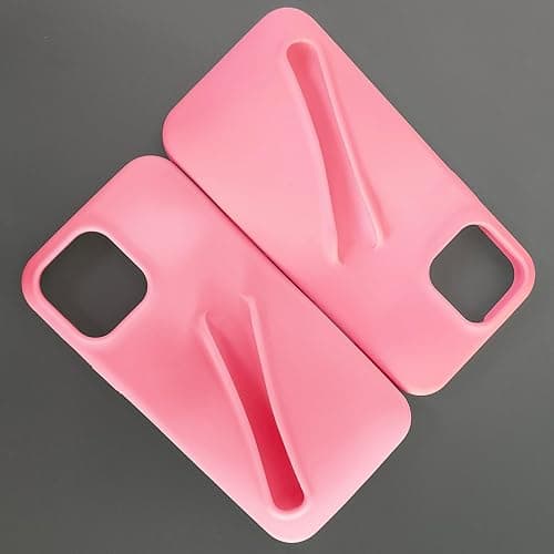 Generic Lip Gloss Phone 15 Pro Max Case - Premium Silky Silicone Lip and Phone Case with Puffy Back and Tactile Buttons for Easy Grip - Protective and Stylish Case Phone 15 Pro Max (Pink) thumbnail 3