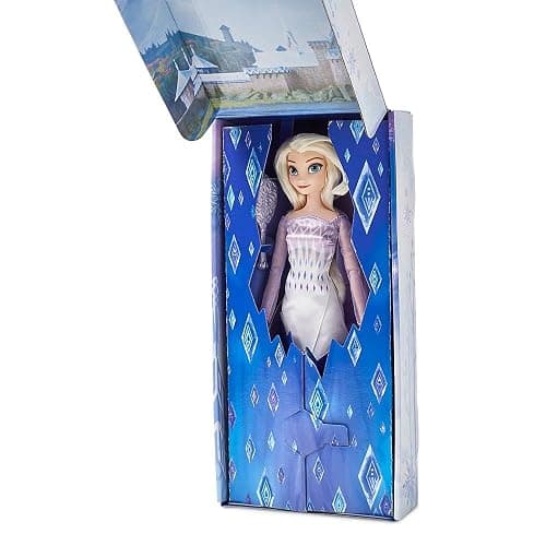 Disney Store Official Princess Classic Doll (Elsa from Frozen 2), 11 Inches, Includes Brush with Molded Details, Fully Posable Toy in Classic Outfit - Disney Princess Toys thumbnail 3