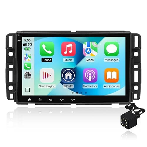 2+64G Android 14 Car Stereo for Chevrolet Silverado GMC Sierra Yukon 2007-2013 with 8 Inch IPS Touchscreen Multimedia Player Radio Built-in Wireless Carplay/Android Auto/GPS/Bluetooth 5.4/WIFI6/SWC - Image 1