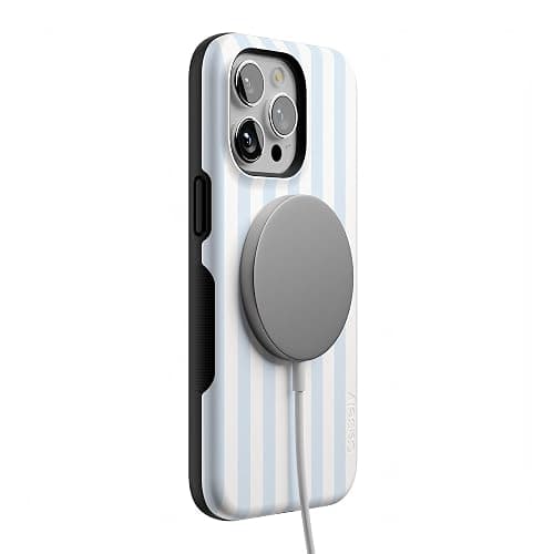 Casely iPhone 15 Pro Max Case | Blue Stripes | Sunday Best | Bold Protective Design | Compatible with MagSafe thumbnail 5
