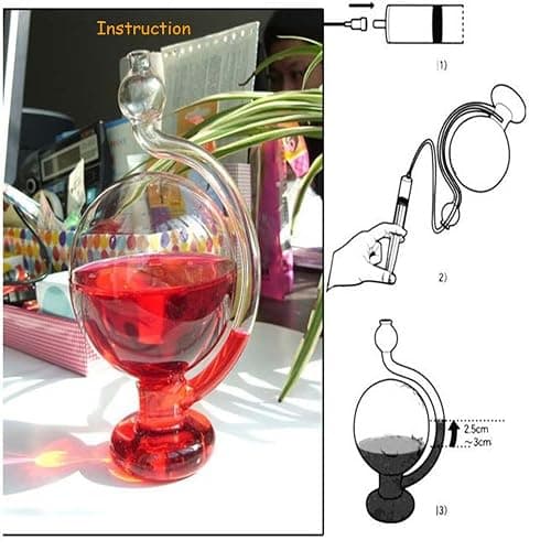TimesFriend Storm Glass Forecaster Predicting Weather Forecasting Home Ornament Local Cool Monitor Bottle Visual Live Report Reporting Box Ball Indoor Desktop for Kids Toy thumbnail 5