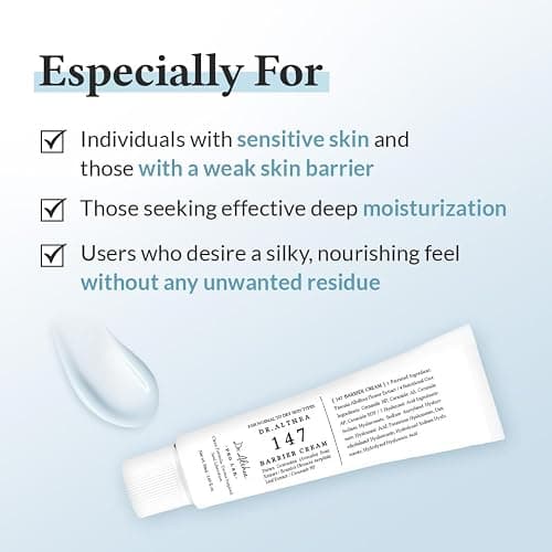 Dr.Althea 147 Barrier Cream | Daily Skin Barrier Care | Deep Hydrating with Hyaluronic Acid & Ceramides | Korean Vegan Skincare for All Skin Types | 1.7 Fl Oz thumbnail 6