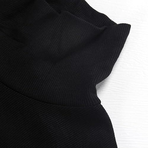 GEMBERA Womens Long Sleeve Turtle Neck Basic Slim Fitted Ribbed Knit Tops Thermal Shirts thumbnail 7