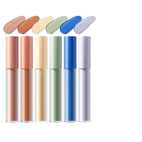 Farbkorrektor, Make-up-Concealer, Hauttonkorrektor, praktisches Set, atmungsaktives Hautfinish, 3 ml x 6, für makellosen und gleichmäßige Abdeckung - Image 1