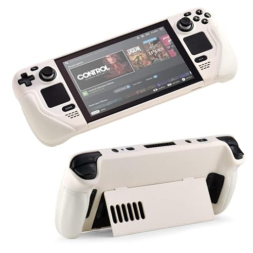 UYIYE Protective Case for Steam Deck - Kickstand Case - Reliable Accessory in White - Image 1