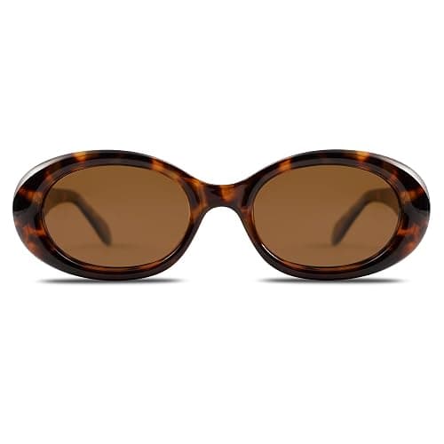 SOJOS Small Retro Oval Polarized Sunglasses for Women Men 90s Vintage UV400 Protection Tiny Sun Glasses SJ2286 thumbnail 3