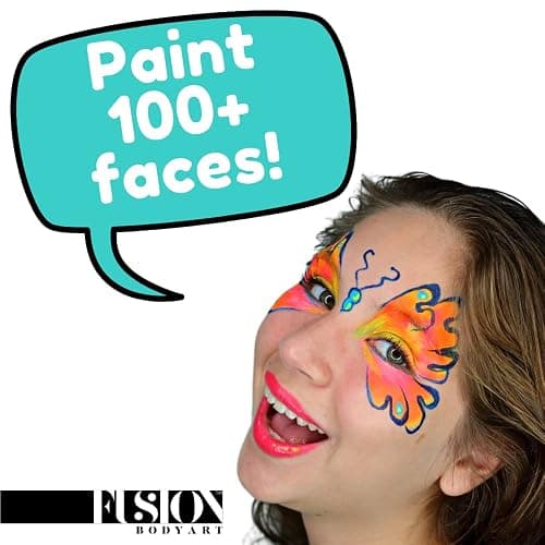 Fusion Body Art | Perfect Face Painting Kit for Professional and Beginner Face Painters - Skin Safe Hypoallergenic Vegan Face Paints thumbnail 4