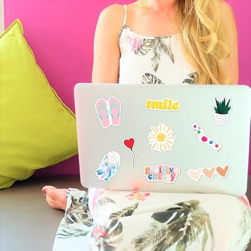 120 Pcs Preppy Stickers, Summer Stickers for Water Bottles Girls, Laptop Accessory Waterproof, Cute Decals for Phone Waterbottle MacBook Cup, Summer Themed Stickers for Teens thumbnail 2