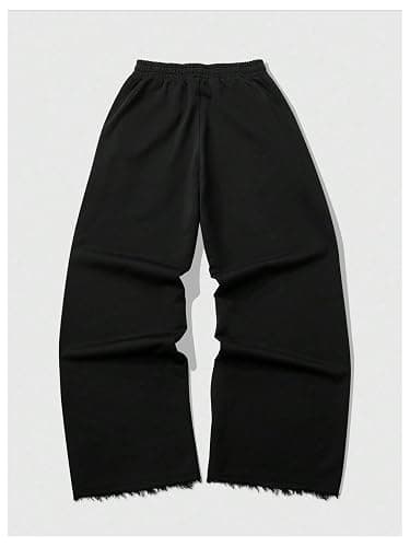 BEAUDRM Men's Rhinestone Baggy Sweatpants Y2k Drawstring Waist Wide Leg Track Pants Streetwear with Pockets thumbnail 2