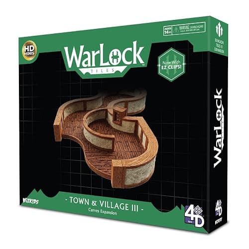 WizKids Warlock Tiles: Expansion – Town & Village III Curves - Image 1