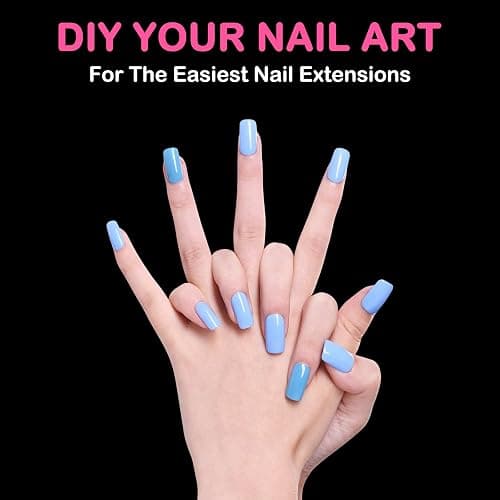 Diboniur 550 Pièces Capsule Americaine Ongle Carré, Faux Ongles Moyen | Capsules en 11 tailles, idéales pour débutantes et manucure DIY rapide à la maison, effet naturel et couverture totale thumbnail 8