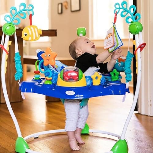 Baby Einstein Neptune's Ocean Discovery Activity Jumper, Ages 6 months +, Max weight 25 lbs., Unisex - Neptune's Ocean thumbnail 12