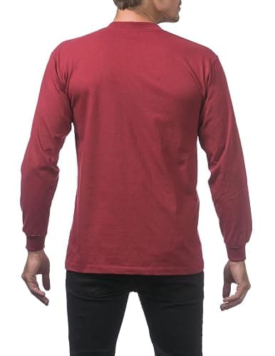 Pro Club Men's Heavyweight Cotton Long Sleeve Crew Neck T-Shirt thumbnail 2