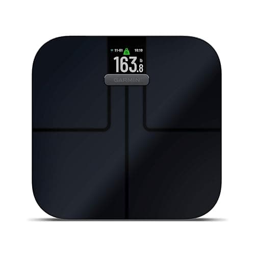 Garmin Index S2, Smart Scale with Wireless Connectivity, Measure Body Fat, Muscle, Bone Mass, Body Water% and More, Black (010-02294-02) - Image 1