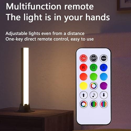 MIWATT DS 32CM LED Light Bar RGBIC Lamp (2 Pack, Z Series) - Rainbow Smart Lighting with Remote, Perfect for PC, TV, Gaming Setup thumbnail 8