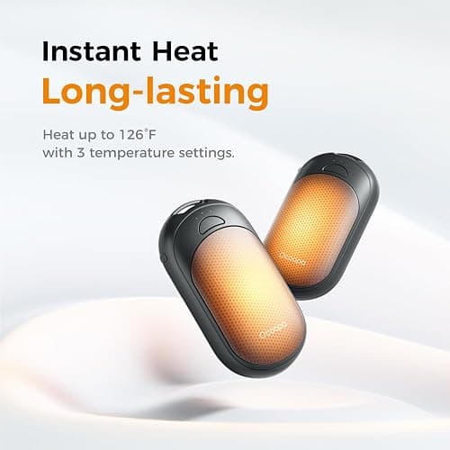 OCOOPA Magnetic Hand Warmers Rechargeable 2 Pack, Electric Handwarmers, Smart Heating UL Certified, 3-Settings,Portable Heater, Ultra Slim Pocket, Hunting Essentials, Gifts for Christmas Men, UT3 Lite thumbnail 2
