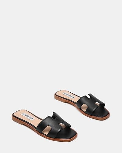 Steve Madden Women's Hadyn Sandal - 7.5 - Black Leather thumbnail 8