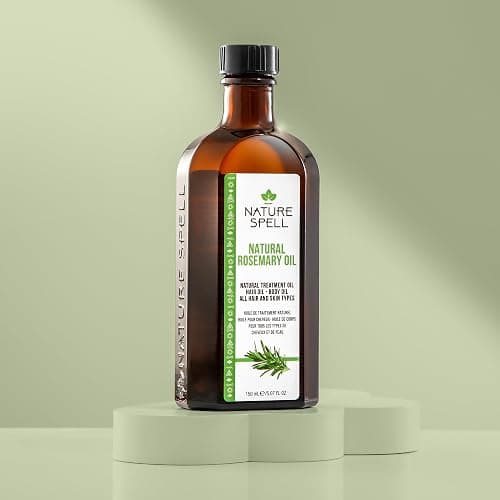 Nature Spell Rosemary Oil for Hair Growth, Pre-Diluted Scalp Oil, Stimulates Growth, Strengthens Dry and Damaged Strands, Nourishes Split Ends, Colour Safe, For All Hair Types, Vegan, 150 ml thumbnail 4