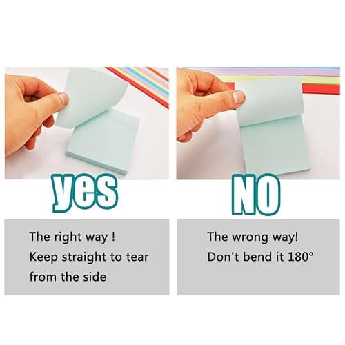 Early Buy 3x3 Inch Sticky Notes, 6 Pads (100 Sheets/Pad) - Soft Pastel Colors for Office, School, Home, Memo Notes, Journals & Planning - Repositionable Self-Stick Paper thumbnail 4