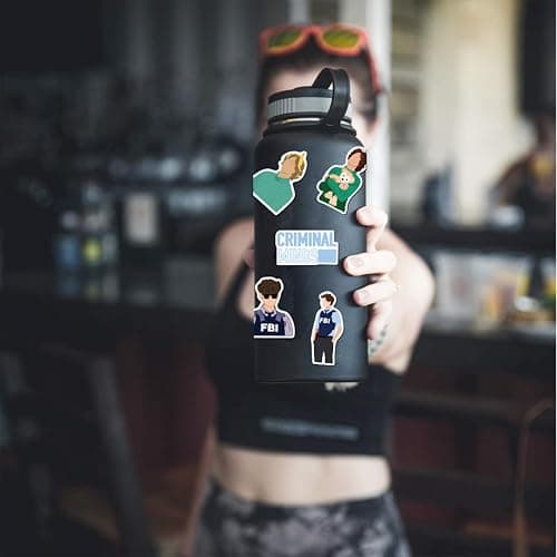 Criminal Minds Stickers 50 Pcs Waterproof, Detachable and Beautiful, Suitable for Sticking on Water Bottles, Phones, Laptops, Guitars, Cars, Motorcycles, Cups, Pianos,Skateboard and Suitcases. thumbnail 2
