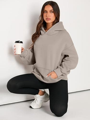 EFAN Womens Hoodies Oversized Sweatshirts Pullover Fleece Sweaters Long Sleeve Winter Fall Outfits Fashion Y2k Clothes thumbnail 5