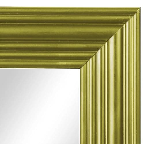 13x49 Rectangle Standing Floor Mirror, Wall-Mountable & Freestanding Options, High-Definition Glass Mirror with Scratch-Resistant Surface - Ideal for Bedroom or Bathroom (Gold) thumbnail 5