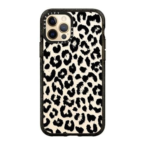 CASETiFY Impact Case for iPhone 12/ iPhone 12 Pro - Black Transparent Leopard - Clear Black thumbnail 4