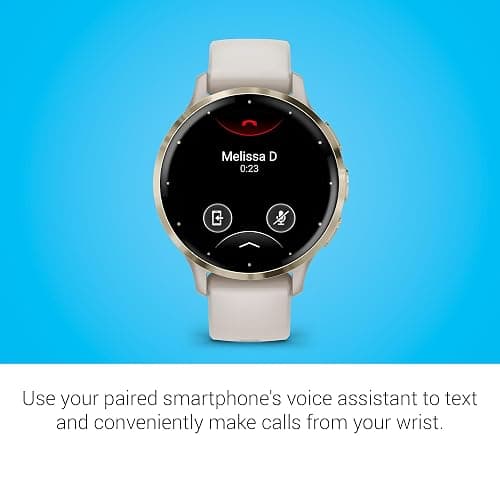 Garmin Venu 3S Soft Gold Stainless Steel Bezel 1.2-Inch AMOLED Touchscreen Display Smart Watch with 41mm Ivory Case and Silicone Band thumbnail 6