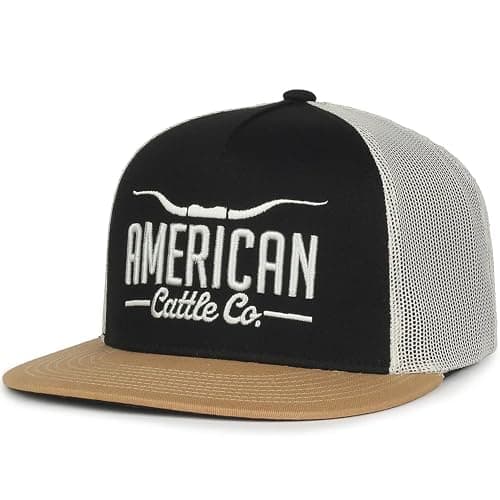 American Cattle Co. Longhorn Adjustable Snapback Western Hat - Image 1