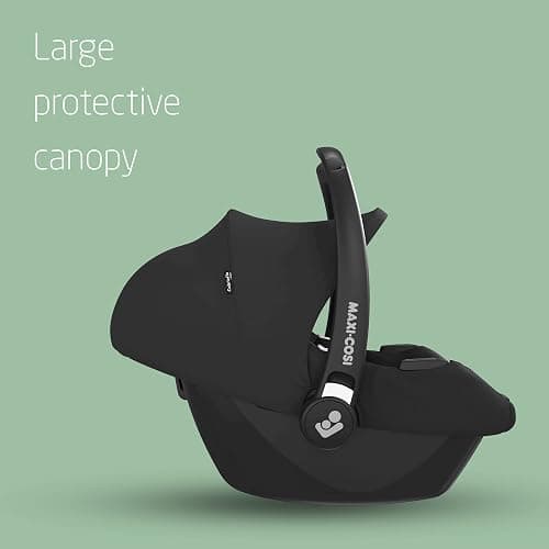 Maxi-Cosi CabrioFix i-Size, Baby Car Seat, 0–12 Months, Max. 12kg, Lightweight Car Seat Newborn (3.2kg), Large Sun Canopy, Extra Padded Seat, Fits most Maxi-Cosi Pushchairs, Essential Black thumbnail 6