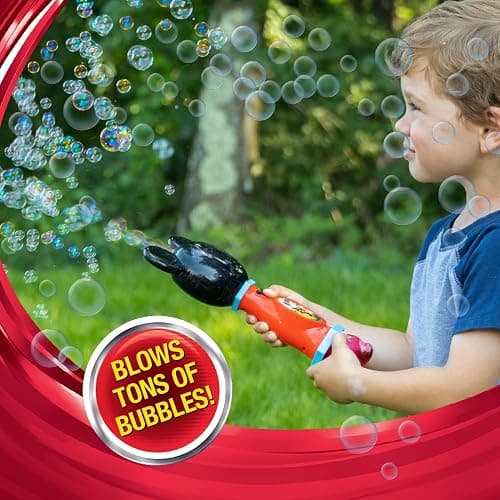 Little Kids Disney Mickey Mouse Light and Sound Musical Bubble Wand, Includes Bubble Solution, Multi (20511) thumbnail 6