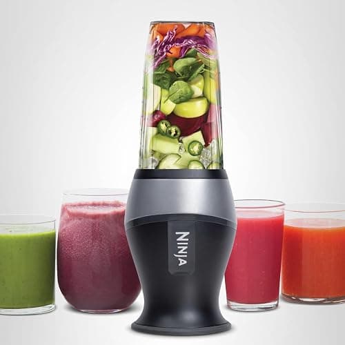 Ninja Fit Compact Personal Blender | For Smoothies, Shakes & Frozen Drinks | (2) 16-oz. To-Go Cups with Spout Lids | 700-Watt Countertop | Black | QB3001SS thumbnail 10